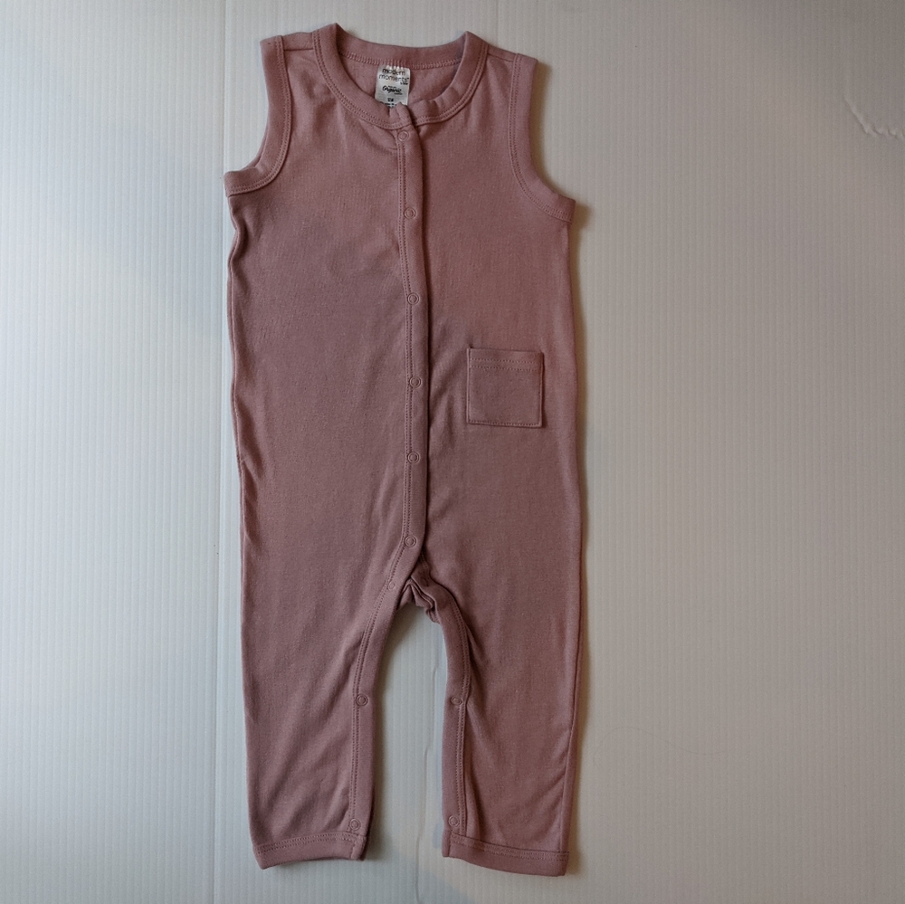 Like New Organic Cotton Blush Pink Footless PJs- Sz 12 months